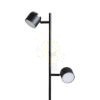 NOVA II állólámpa fekete króm/tej akril 230V LED 2x3.5W 3000K