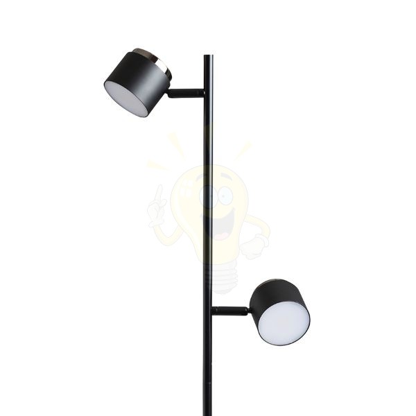 NOVA II állólámpa fekete króm/tej akril 230V LED 2x3.5W 3000K