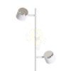 NOVA II állólámpa fehér króm/tej akril 230V LED 2x3.5W 3000K