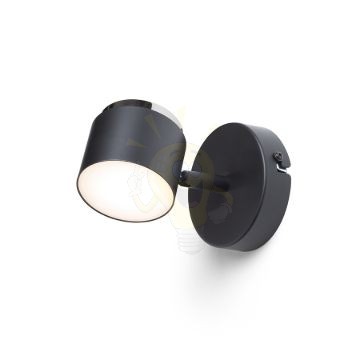 NOVA I fali lámpa fekete króm/tej akril 230V LED 4.2W 3000K