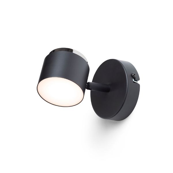 NOVA I fali lámpa fekete króm/tej akril 230V LED 4.2W 3000K