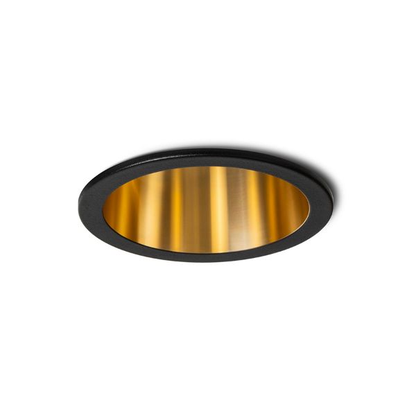 ORCO süllyesztett lámpa fekete/aranysárga 230V LED GU10 9W