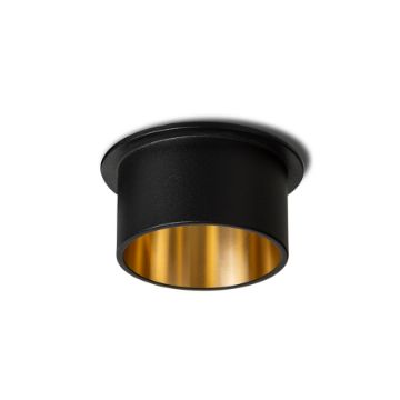 ORTA süllyesztett lámpa fekete/aranysárga 230V LED GU10 9W