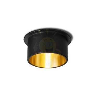 ORTA süllyesztett lámpa fekete/aranysárga 230V LED GU10 9W