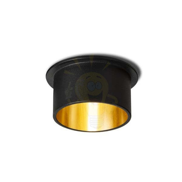 ORTA süllyesztett lámpa fekete/aranysárga 230V LED GU10 9W