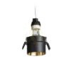 ORTA süllyesztett lámpa fekete/aranysárga 230V LED GU10 9W