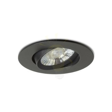 NEFRIT DIMM süllyesztett lámpa fekete 230V LED 6W 36° 3000K