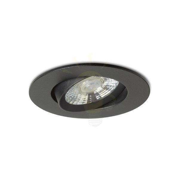 NEFRIT DIMM süllyesztett lámpa fekete 230V LED 6W 36° 3000K