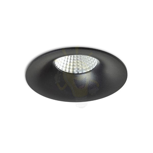 FLEUR IP54 DIMM süllyesztett lámpa fekete 230V LED 15W 60° IP54 3000K
