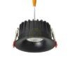 FLEUR IP54 DIMM süllyesztett lámpa fekete 230V LED 15W 60° IP54 3000K