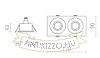 GALO II süllyesztett lámpa fehér 230V LED GU10 9W IP65