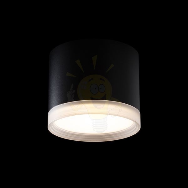 MEMA mennyezeti lámpa fekete szatén akril 230V LED GX53 7W