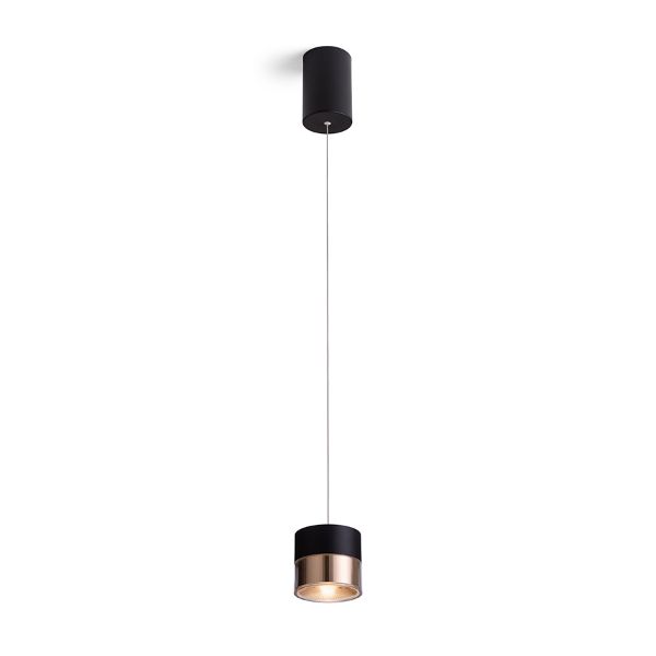 JUNIPER függő behúzható fekete/aranysárga  230V LED 15W 30°  3000K
