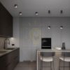 JUNIPER függő behúzható fekete/aranysárga  230V LED 15W 30°  3000K