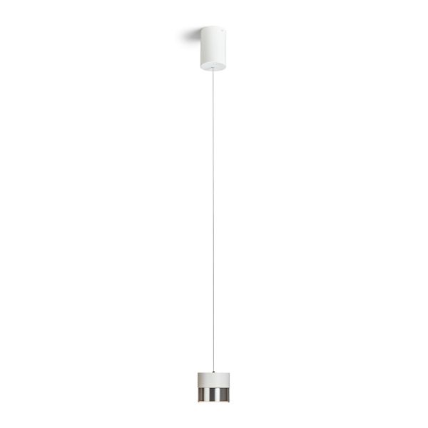 JUNIPER függő behúzható fehér króm 230V LED 15W 30°  3000K