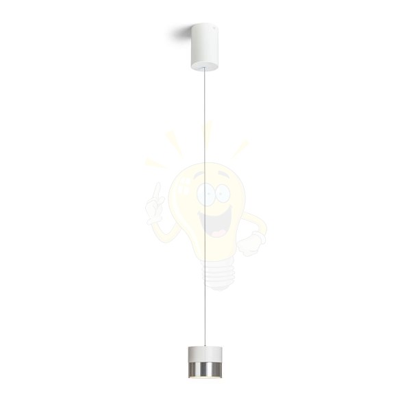 JUNIPER függő behúzható fehér króm 230V LED 15W 30°  3000K