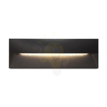 REP 27 süllyesztett lámpa fekete 230V LED 10W 90° IP65 3000K