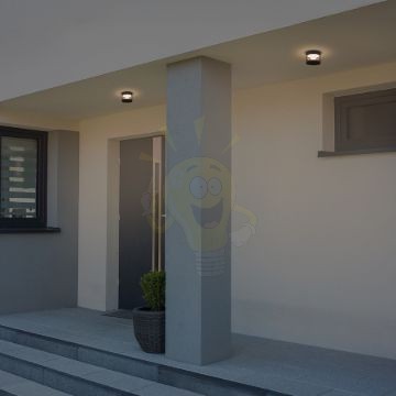 BRENDA felületre szerelhető fekete  230V LED LED 9W IP65  3000K