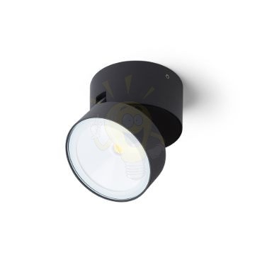FLAVIO R felületre szerelhető fekete 230V LED 6W 110° IP54 3000K