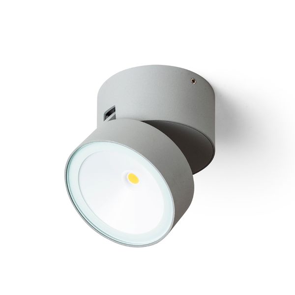 FLAVIO R felületre szerelhető világosszürke 230V LED 6W 110° IP54 3000K