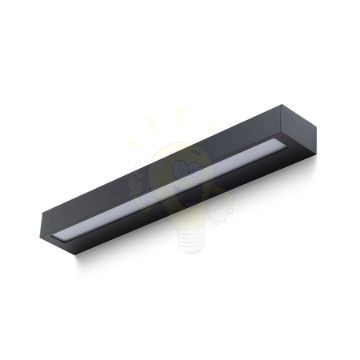 ASTER 50 fali lámpa fekete tej akril 230V LED 2x10W IP65 3000K