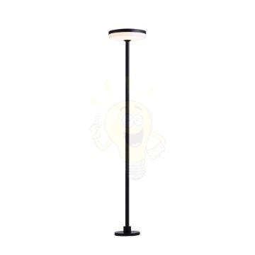 SEMPLICE 80 állólámpa / leszúrható spot lámpa fekete matt akril 230V LED 12W IP54  3000K