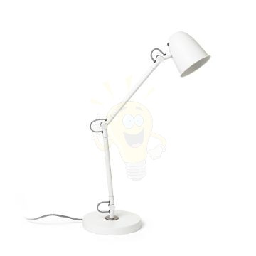 DANNY asztali lámpa fehér matt nikkel 230V LED E14 5W