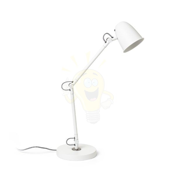 DANNY asztali lámpa fehér matt nikkel 230V LED E14 5W