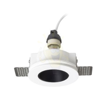 DAYTONA rögzített lámpa gipsz/fekete 230V LED GU10 8W