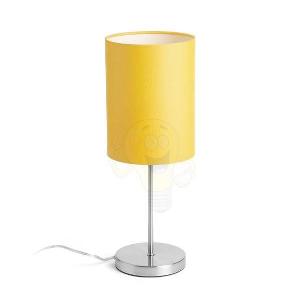 NYC/RON 15/20 asztali lámpa Chintz sárgabarack/króm 230V LED E27 15W