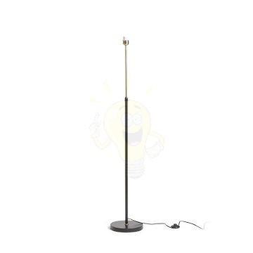EMMETT állólámpa talapzat fekete antikolt sárgaréz 230V LED E27 15W