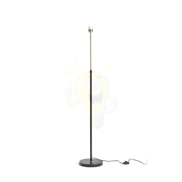 EMMETT állólámpa talapzat fekete antikolt sárgaréz 230V LED E27 15W