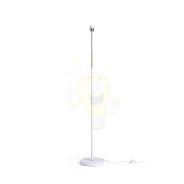 EMMETT állólámpa talapzat fehér króm 230V LED E27 15W