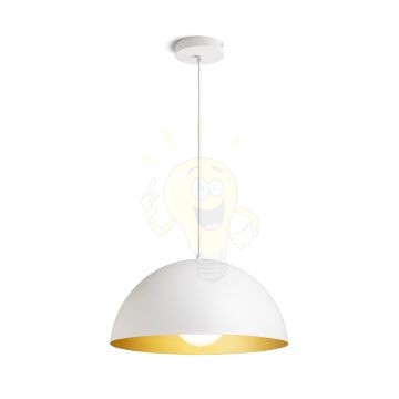 GLADYS 40 függő lámpa fekete/fehér 230V LED E27 30W
