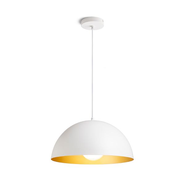 GLADYS 40 függő lámpa fehér/aranysárga 230V LED E27 30W