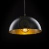 GLADYS 30 függő lámpa fekete/aranysárga  230V LED E27 15W