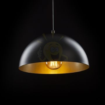 GLADYS 30 függő lámpa fekete/aranysárga  230V LED E27 15W