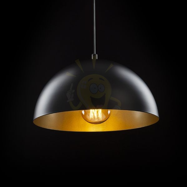 GLADYS 30 függő lámpa fekete/aranysárga  230V LED E27 15W