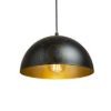 GLADYS 30 függő lámpa fekete/aranysárga  230V LED E27 15W