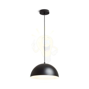 GLADYS 30 függő lámpa fekete/fehér  230V LED E27 15W