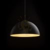 GLADYS 30 függő lámpa fekete/fehér  230V LED E27 15W
