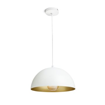 GLADYS 30 függő lámpa fehér/aranysárga  230V LED E27 15W