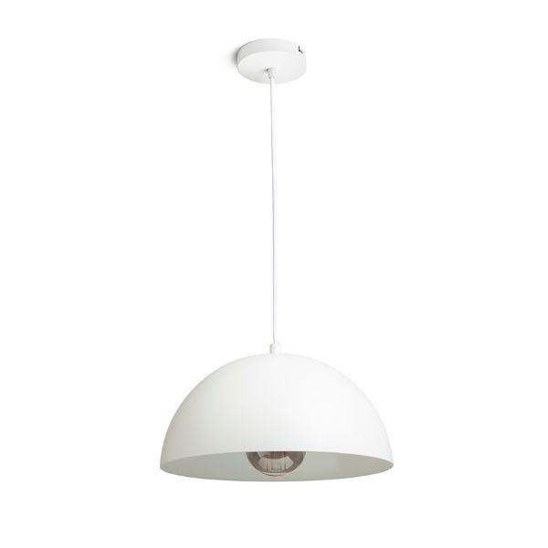 GLADYS 30 függő lámpa fehér/fehér  230V LED E27 15W