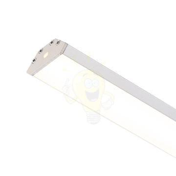 LED PROFILE J felületre szerelhető 1m eloxált alumínium/matt akrilát 