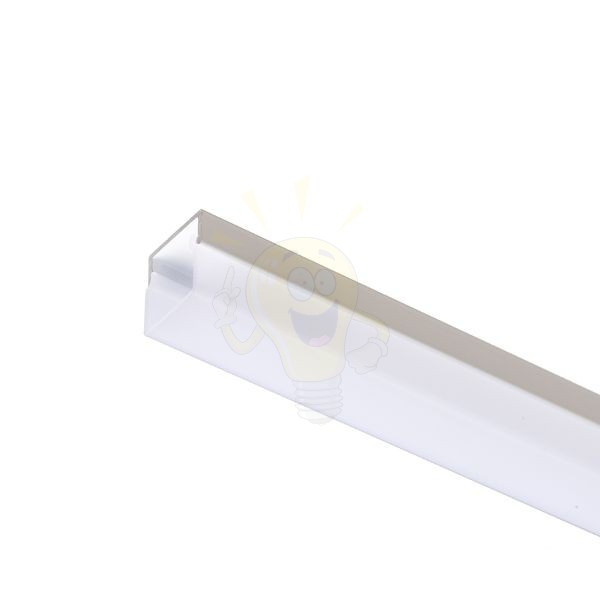 LED PROFILE H felületre szerelhető 1m fehér matt akrilát/alumínium 