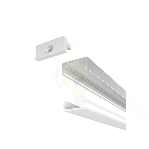 LED PROFILE G felületre szerelhető 1m eloxált alumínium/matt akrilát 