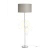 NYC/RON 40/25 állólámpa  Monaco galamb szürke/ezüst PVC/króm 230V LED E27 15W