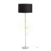 NYC/RON 40/25 állólámpa  Monaco galamb szürke/ezüst PVC/króm 230V LED E27 15W