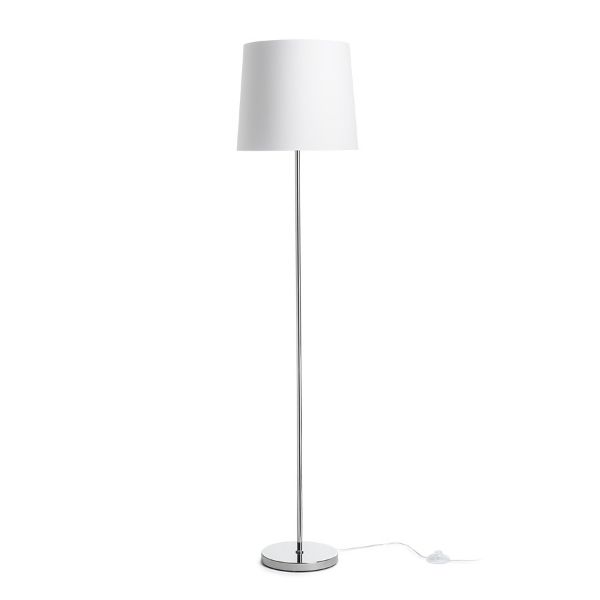 NYC/CONNY 35 állólámpa  Polycotton fehér/króm 230V LED E27 15W