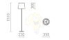 NYC/CONNY 35 állólámpa  Polycotton fehér/króm 230V LED E27 15W